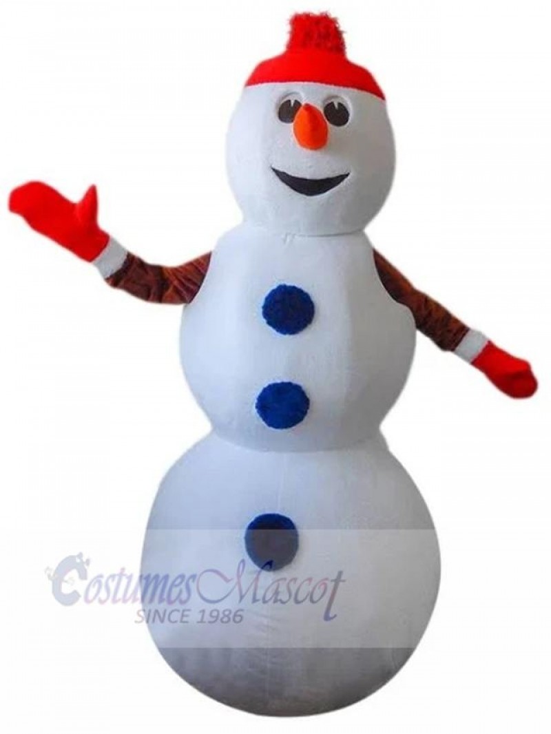 Snowman mascot costume