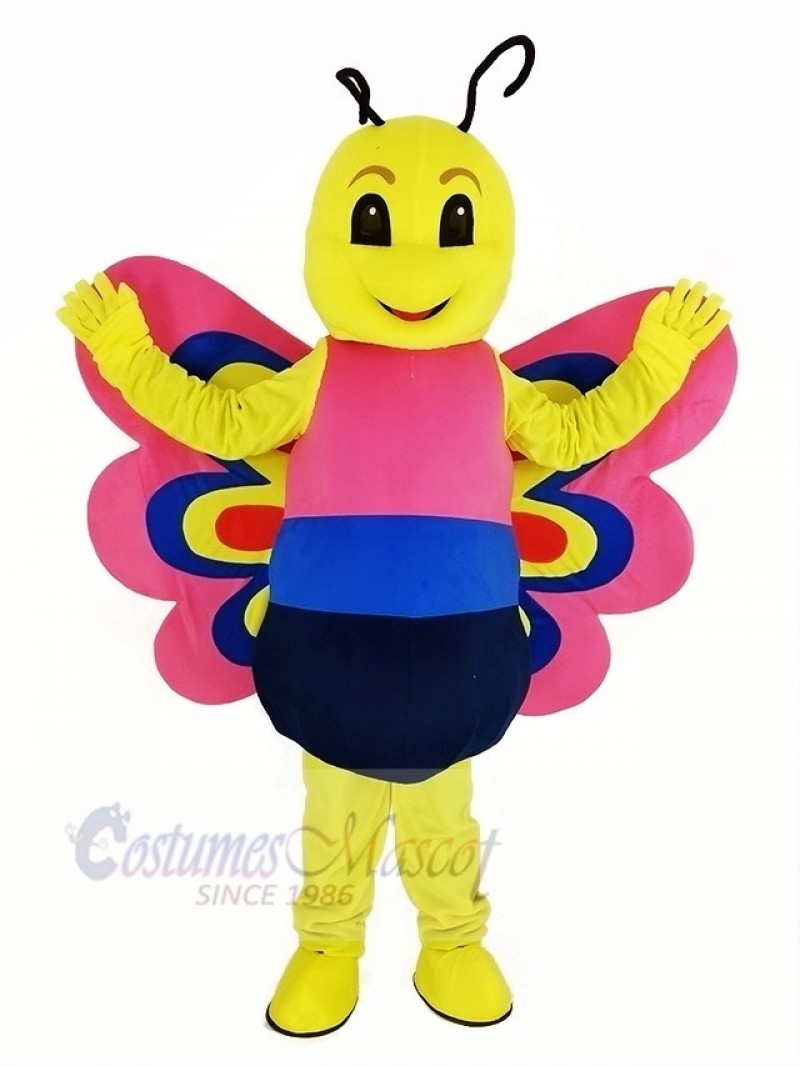 Pink Lightweight Butterfly Mascot Costume Animal