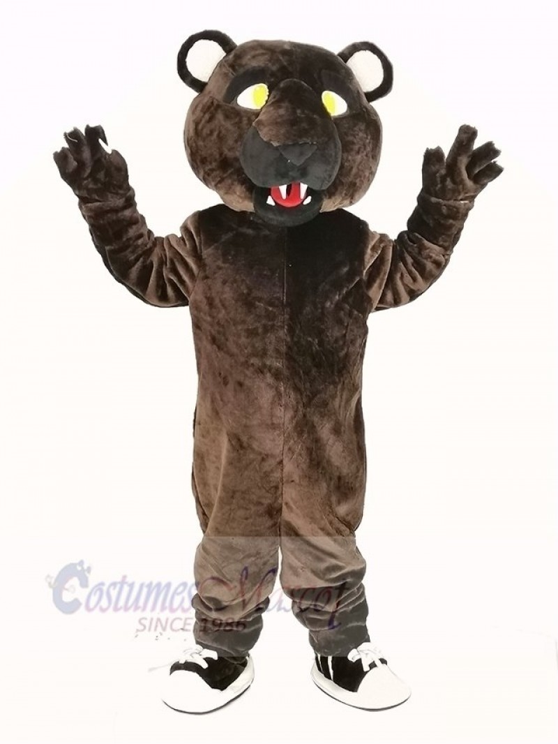 Dark Brown Panther Mascot Costume