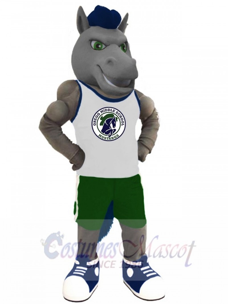 Mustang mascot costume
