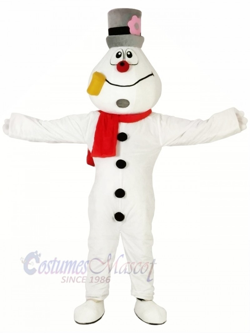 Funny Snowman Mascot Costumes Cartoon Christmas Xmas