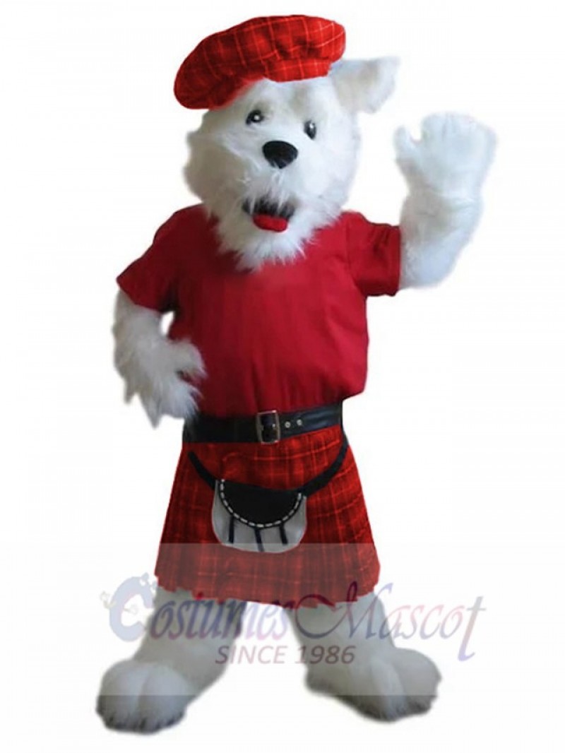 West Highland White Terrier Dog mascot costume