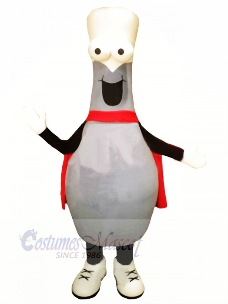 Bowling Ball With Cape Mascot Costume Cartoon