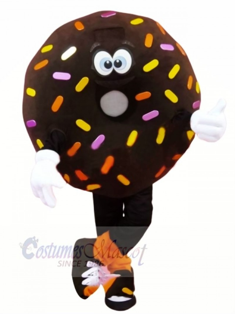 Funny Brown Donut Mascot Costume Cartoon
