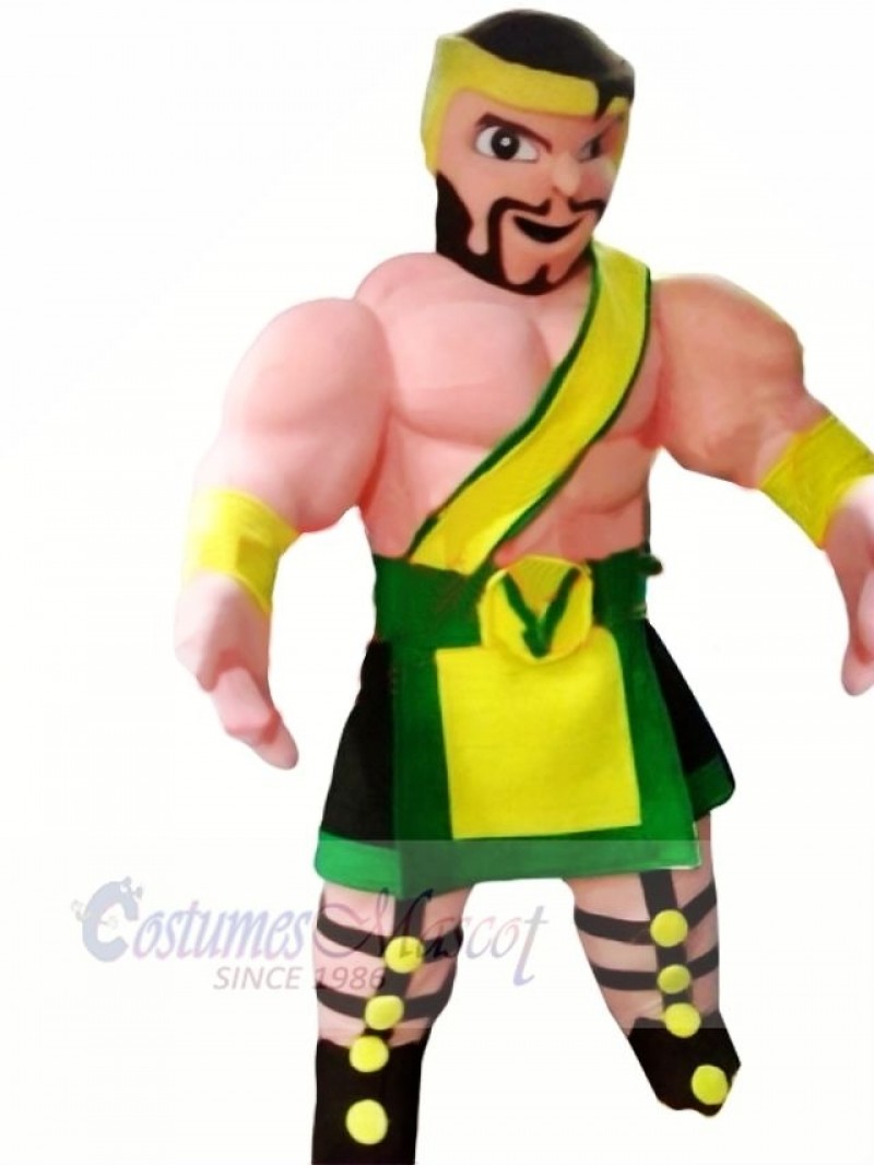 Medieval Gladiator Mascot Costume Cartoon