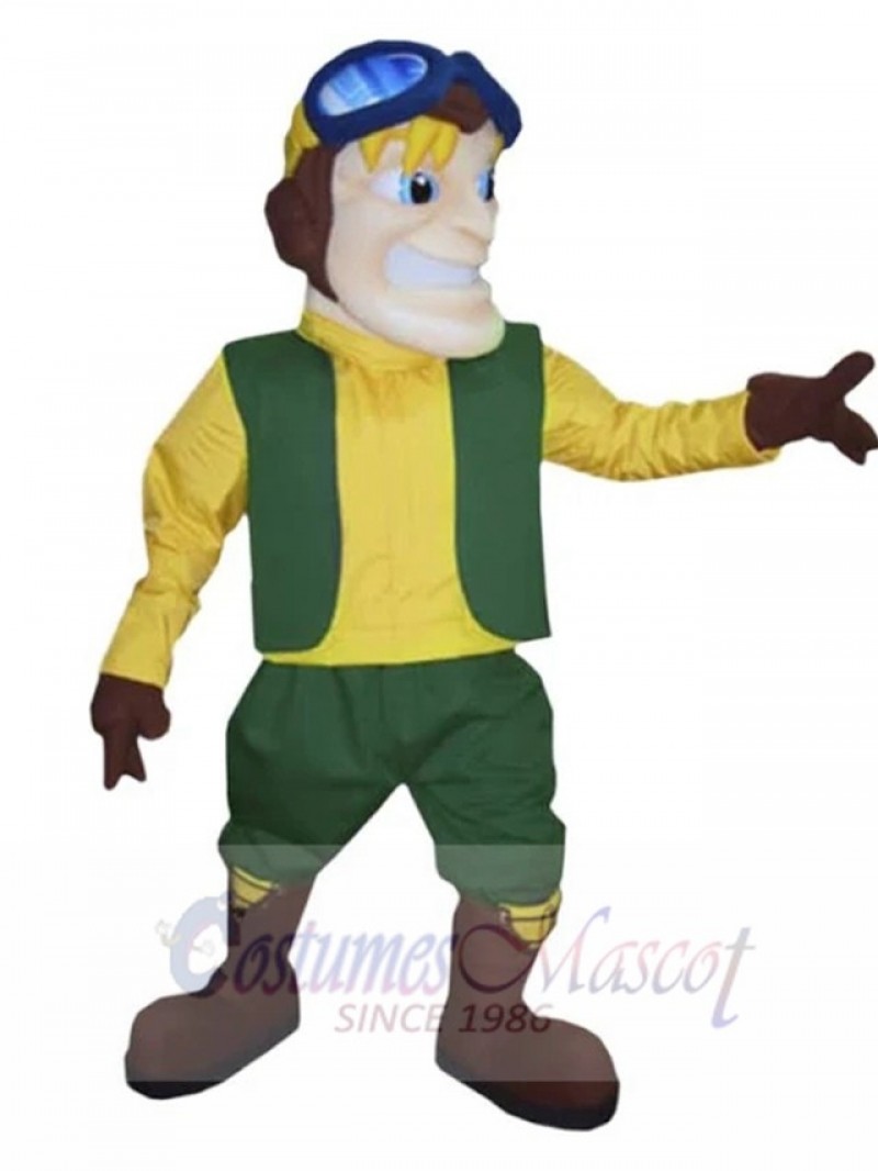 Aviator mascot costume