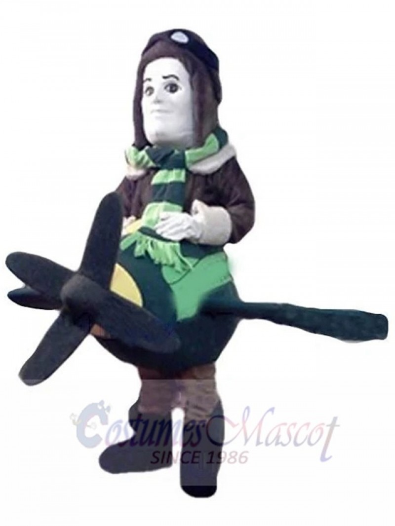 Aviator mascot costume