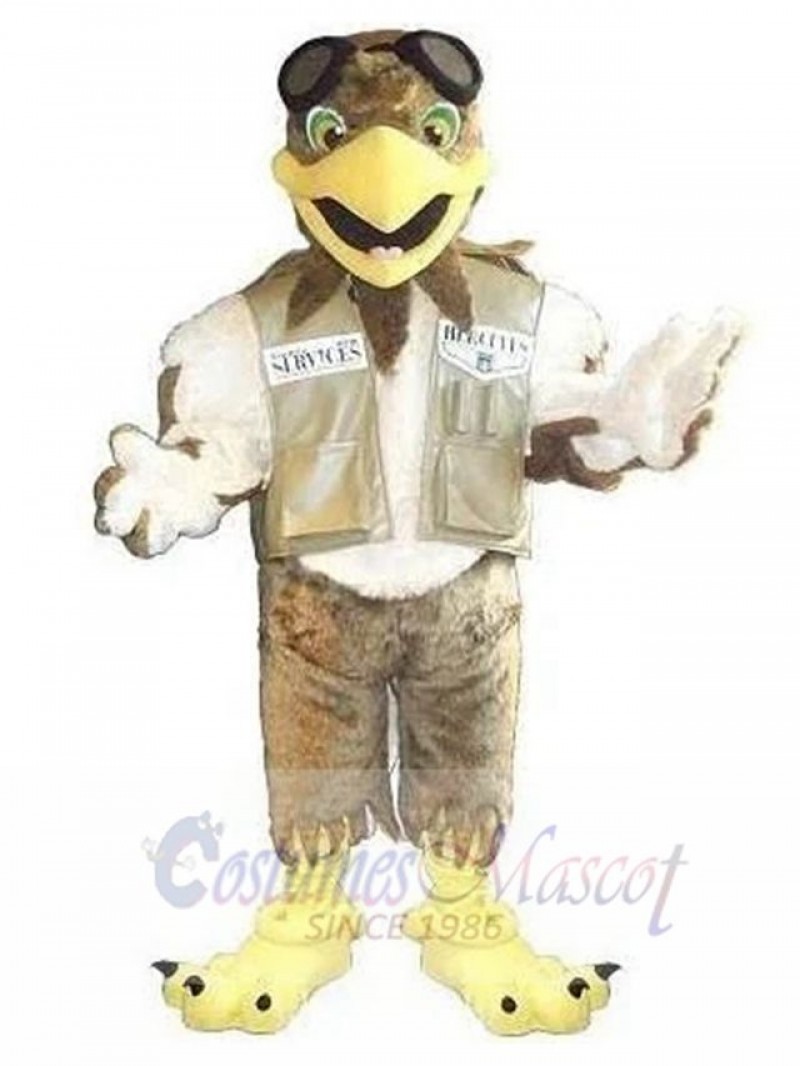 Pilot Eagle mascot costume