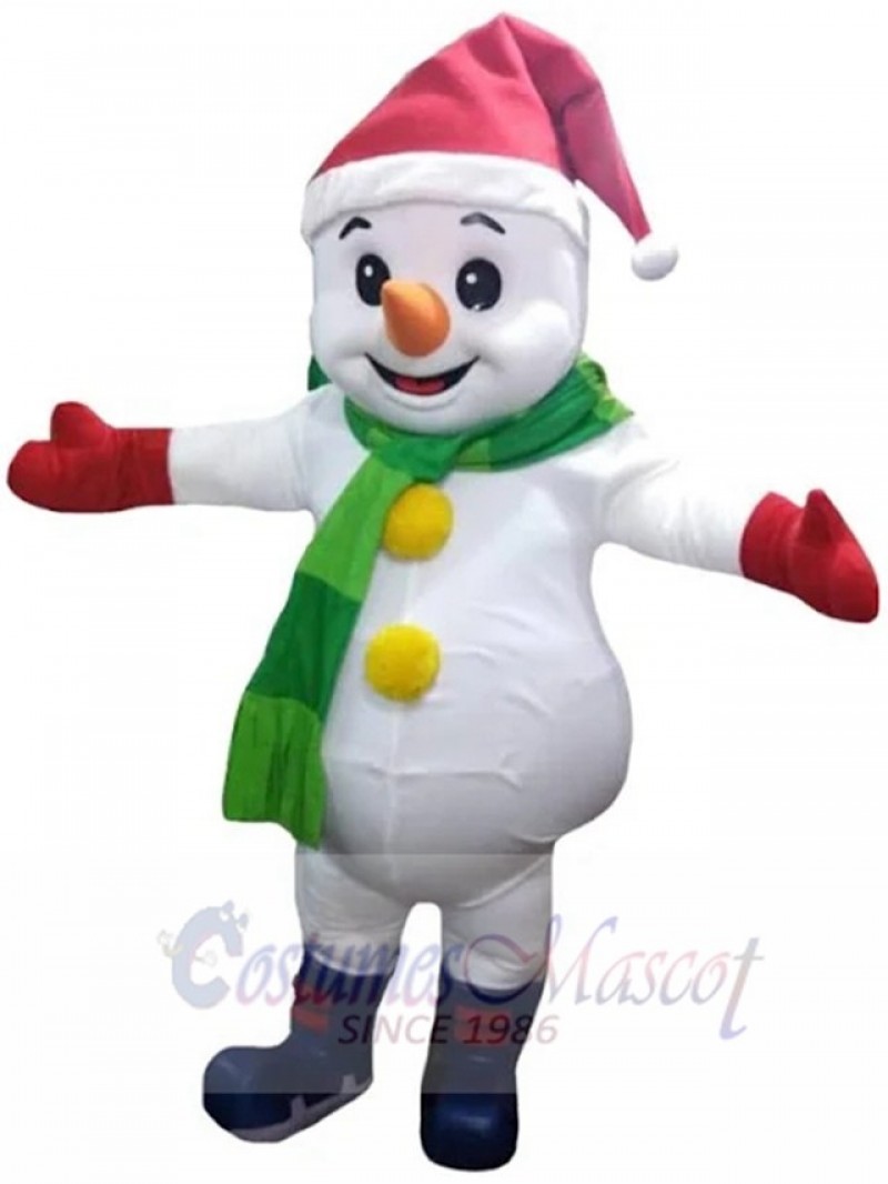 Snowman mascot costume