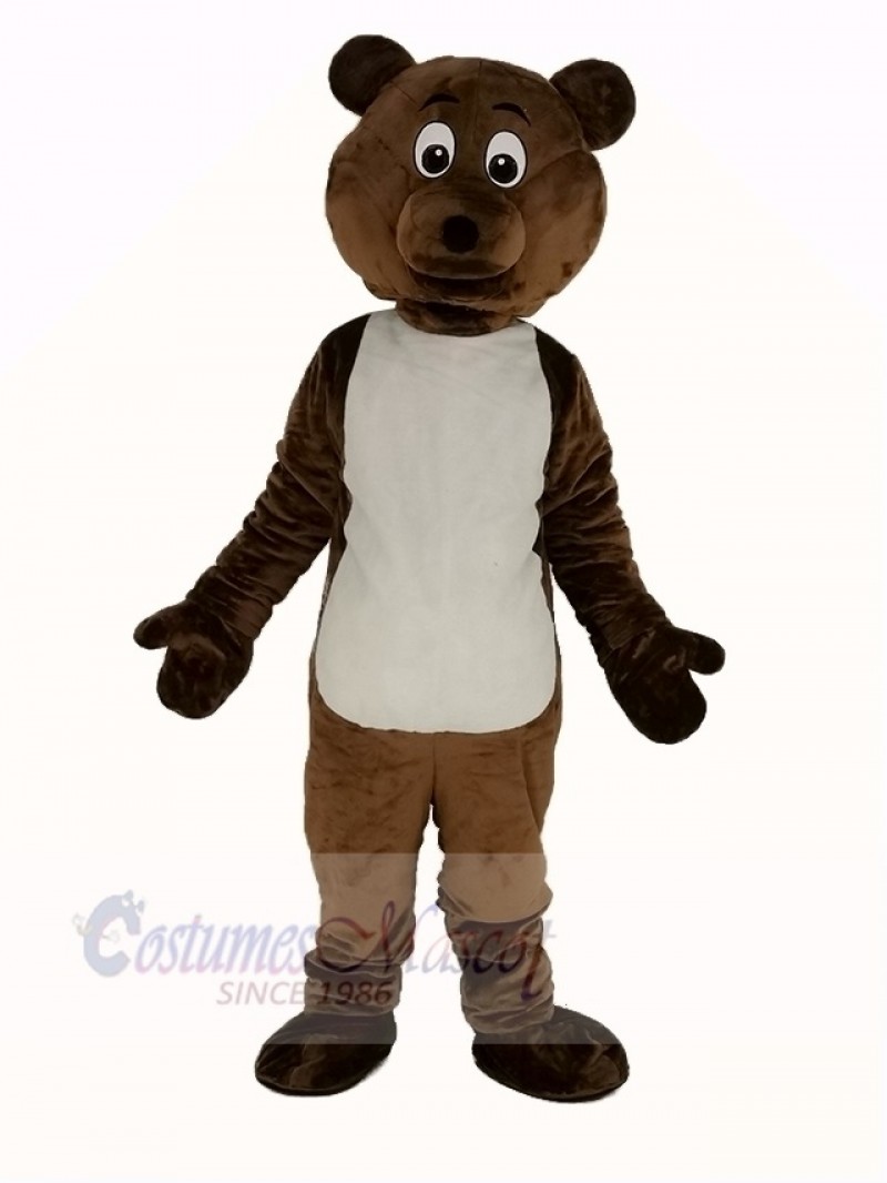 Dark Brown Bear Mascot Costume Animal