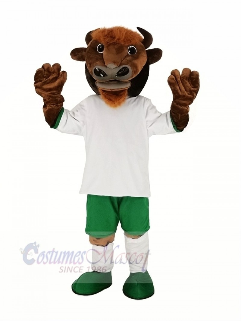 Brown Buffalo Bison Mascot Costume Animal