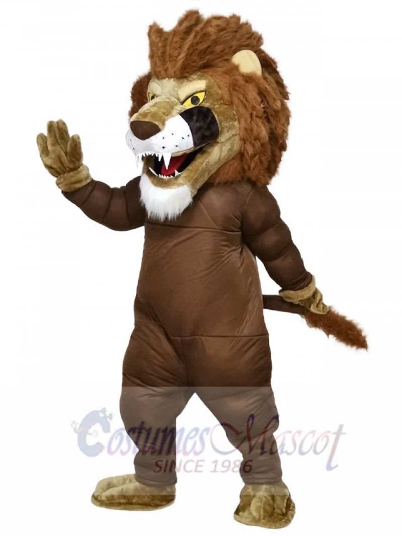 Power Muscle Lion Mascot Costumes Animal