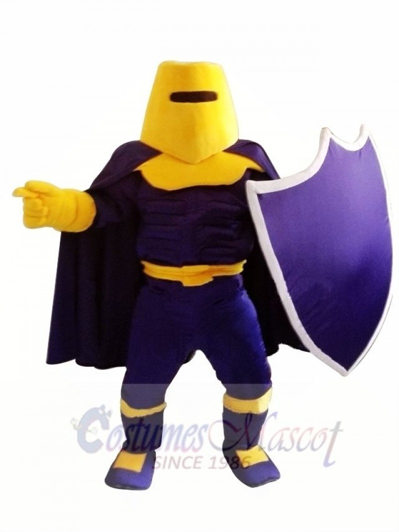 Purple Knight Spartan Trojan Mascot Costume 