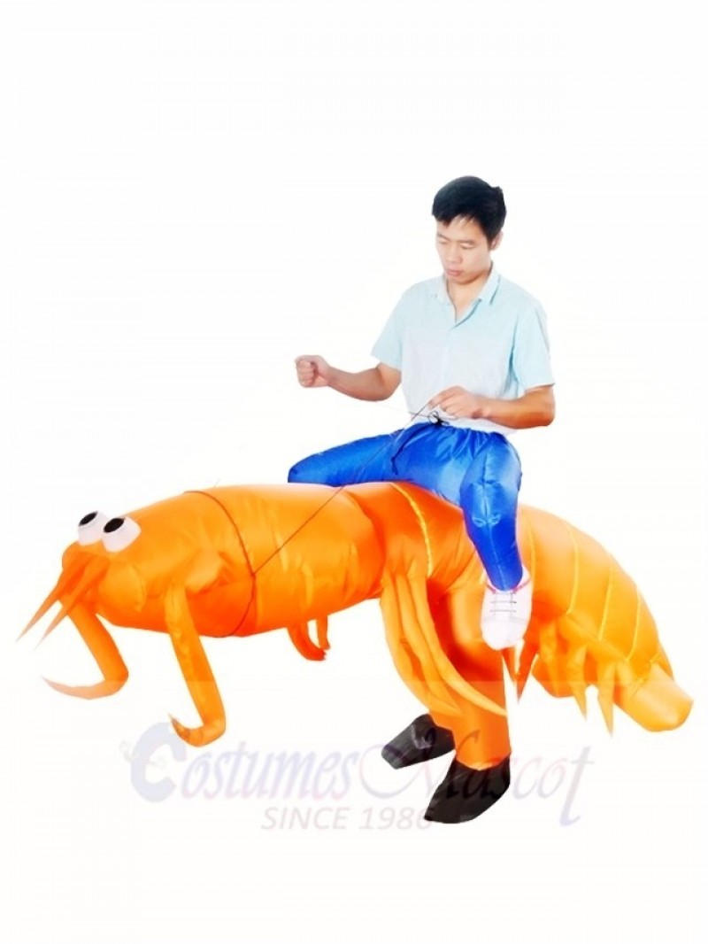 Mantis Shrimp Carry me Ride on Inflatable Halloween Xmas Costumes for Adults