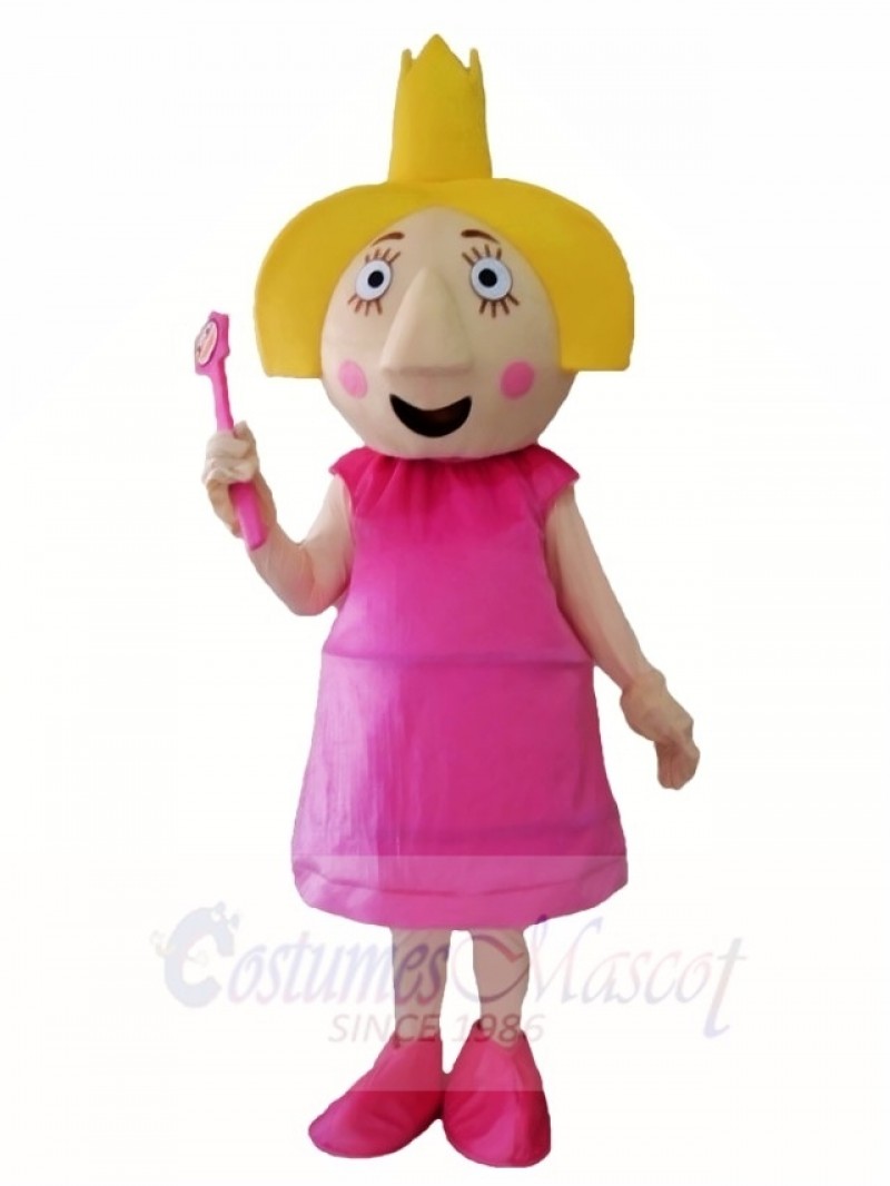 Ben & Holly's Little Kingdom Holly Thistle Pink Fairy Mascot Costumes  