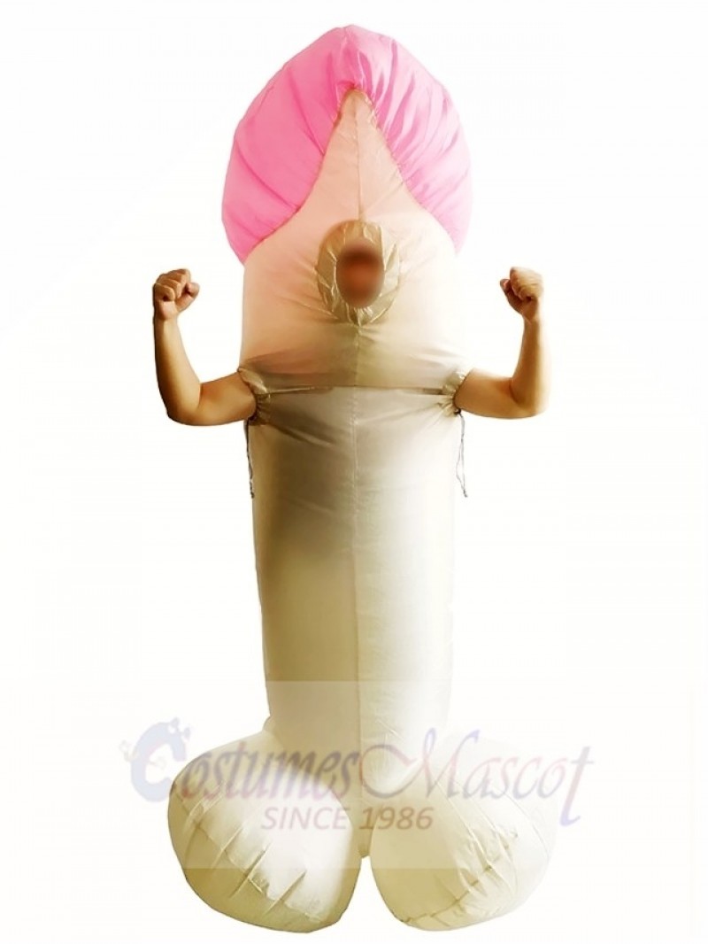 Pink Willy Cock Dick Sexy Penis Inflatable Halloween Christmas Costumes for Adults