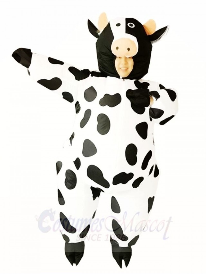 Cow Milk Cattle Inflatable Halloween Christmas Costumes for Adults