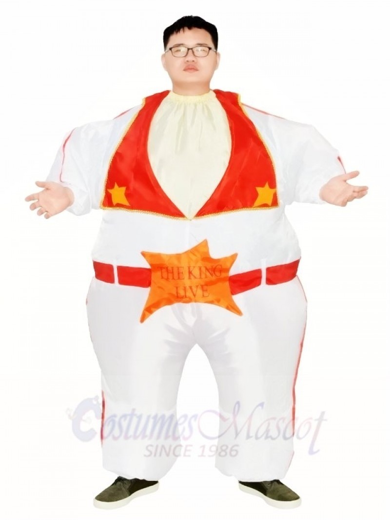 Elvis Presley Singer The King of Rock and Roll Inflatable Halloween Christmas Costumes for Adults