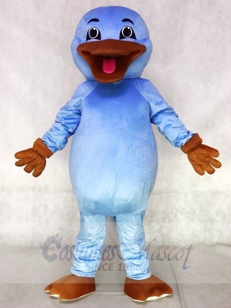 Cute Light Blue Platypus Mascot Costumes Animal