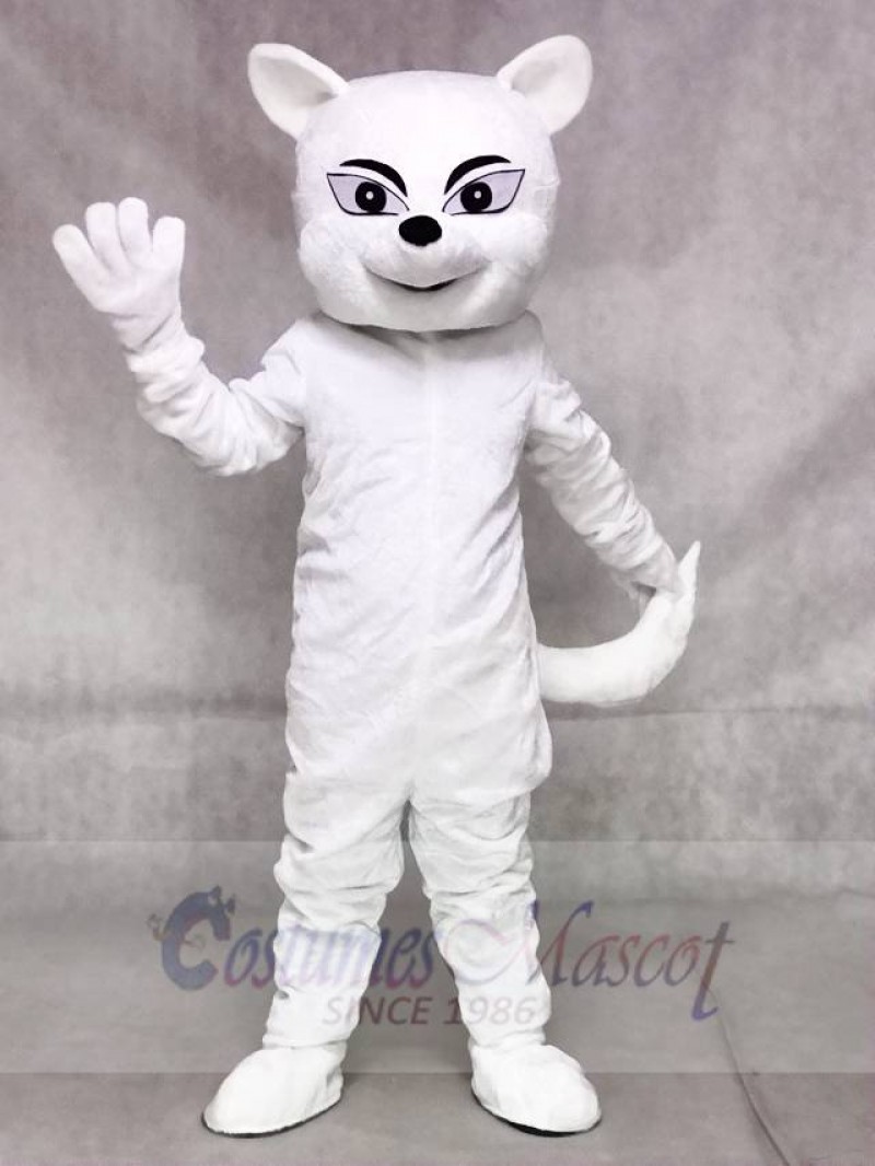 White Fox Mascot Costumes Animal