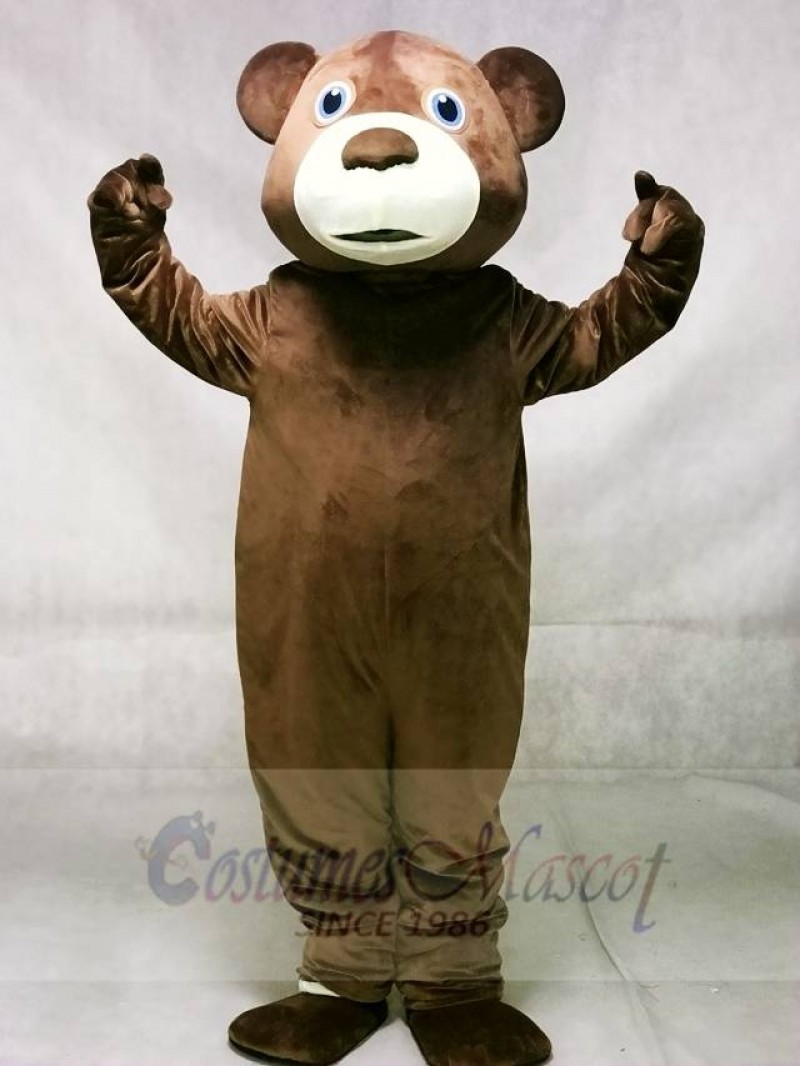 Brown Tommy Teddy Bear Mascot Costumes Animal