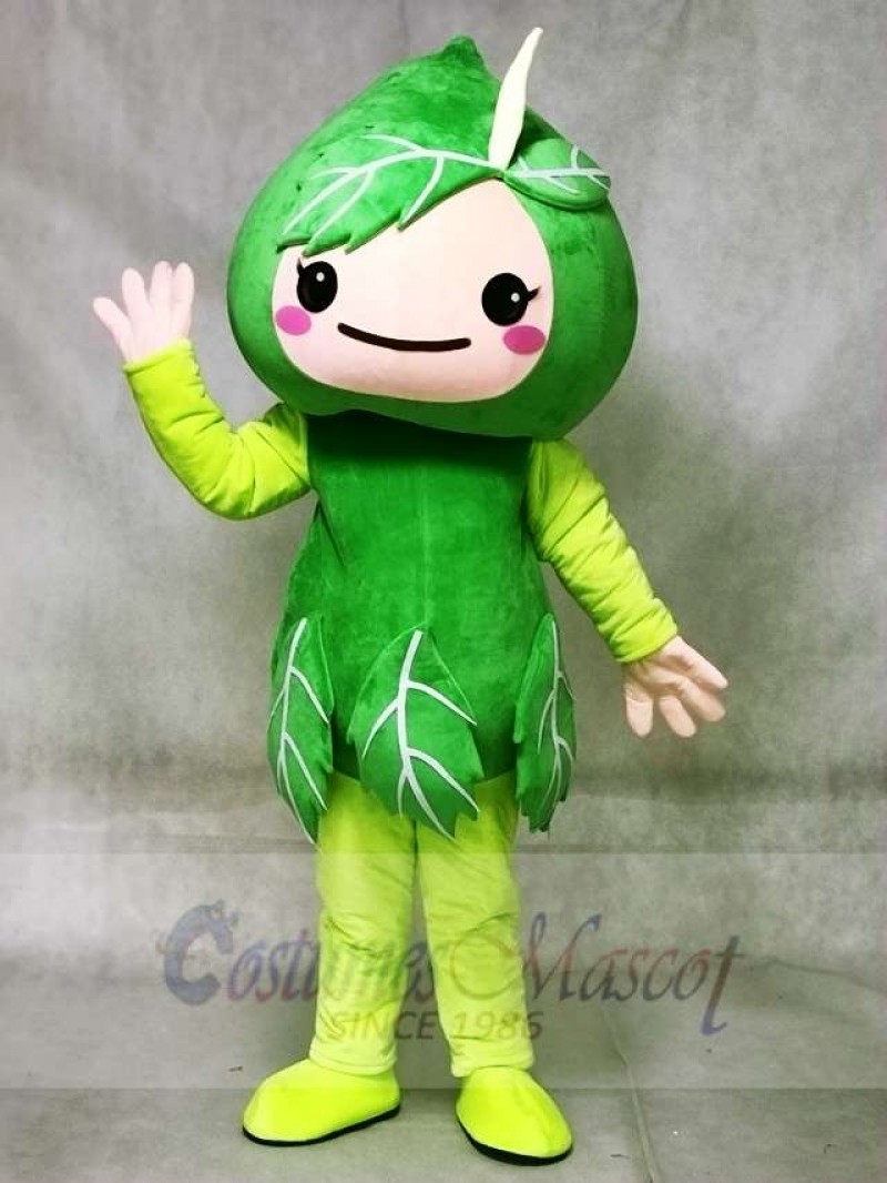 Green Leaves Mascot Costumes Plant