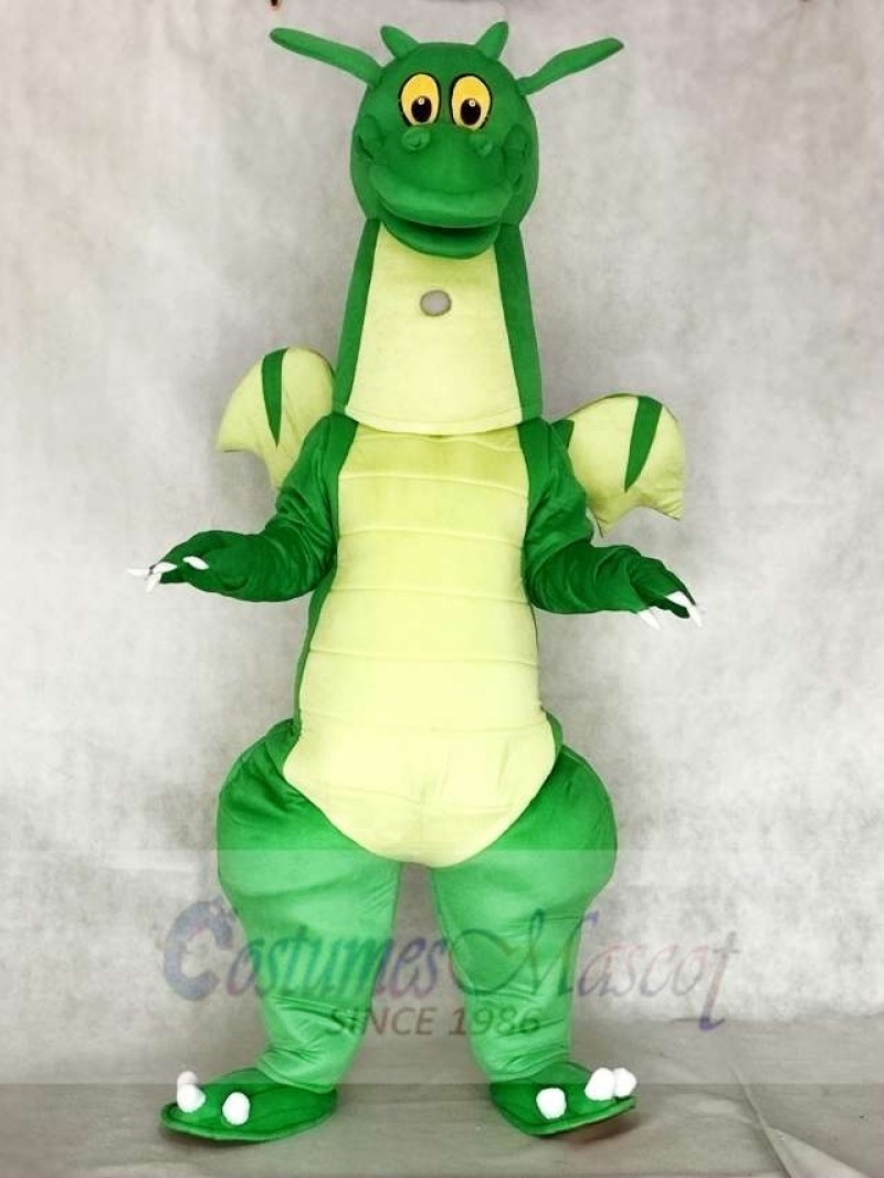 Green Dragon Mascot Costumes with Wings