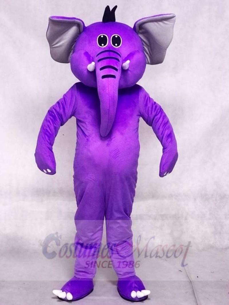 Purple Elephant Mascot Costumes Animal