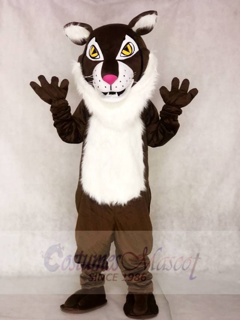 Brown Wildcat Bobcat Mascot Costumes Animal