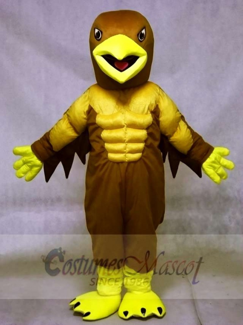 Muscle Mighty Golden Eagle Mascot Costumes Animal