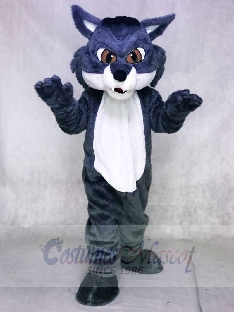 Fierce Gray Snow Fox Mascot Costumes Animal