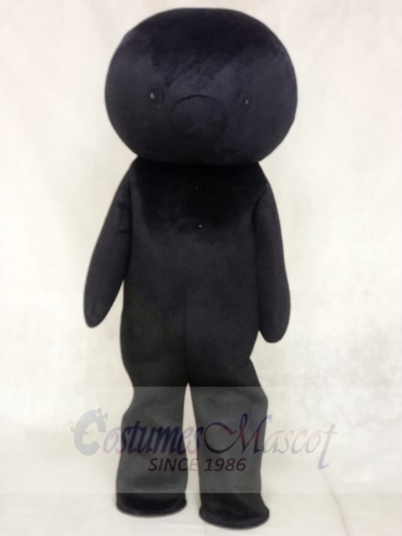 Black Bear Mascot Costumes No Ear 