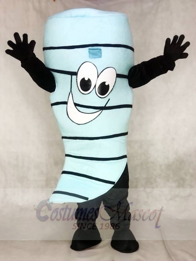 Light Blue Cyclone Hurricane Tornado Mascot Costumes