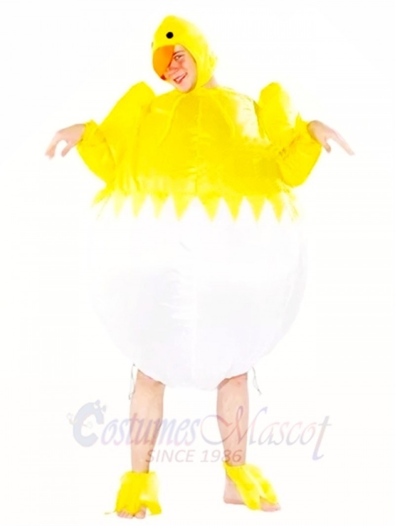 Yellow Chicken Egg Inflatable Halloween Christmas Costumes for Adults