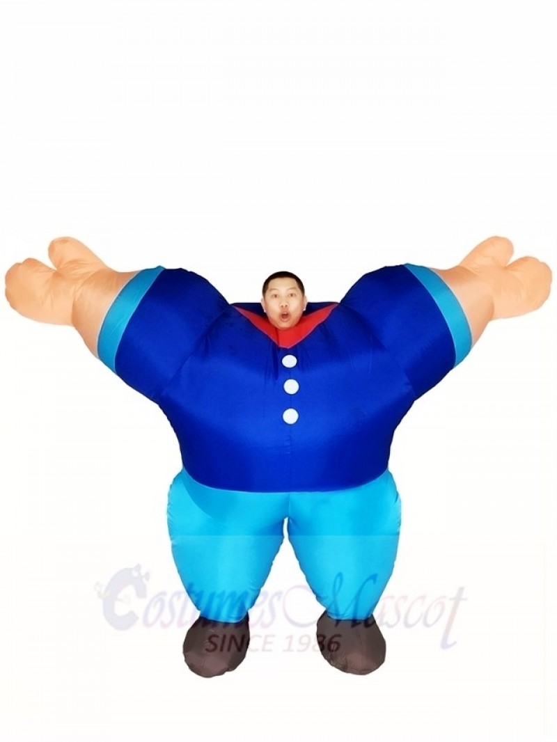 Blue Sailor Inflatable Halloween Christmas Costumes for Adults