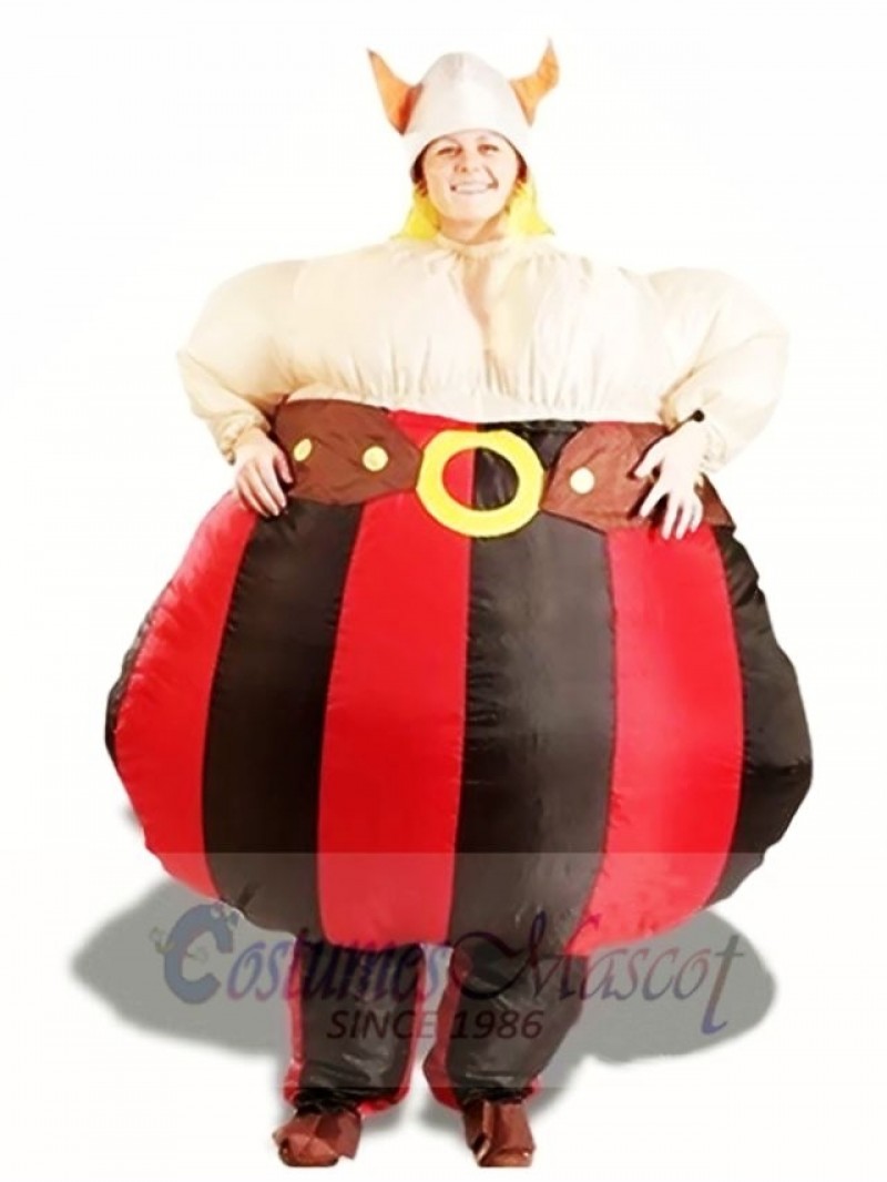 Vikings Asterix Obelix Inflatable Halloween Christmas Costumes for Adults