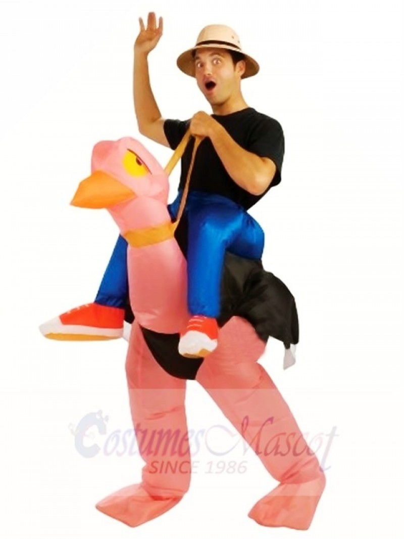 Carry me Ride On Ostrich Inflatable Halloween Christmas Costumes for Adults