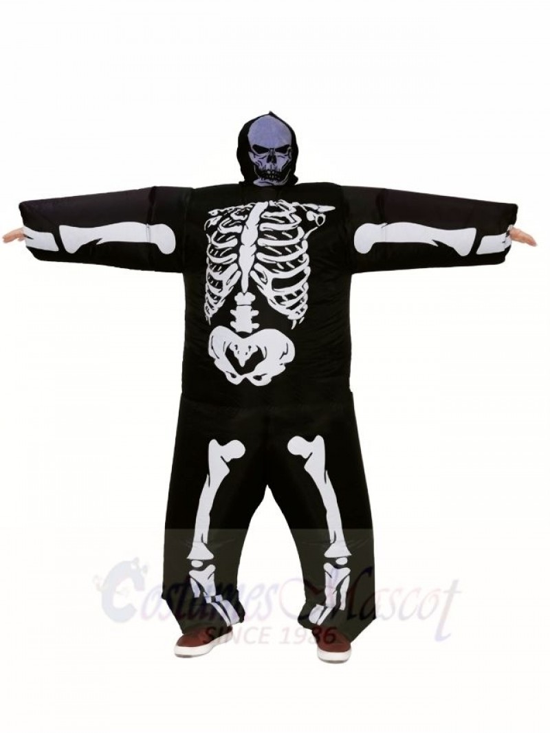 Skeleton Skull Inflatable Halloween Christmas Costumes for Adults