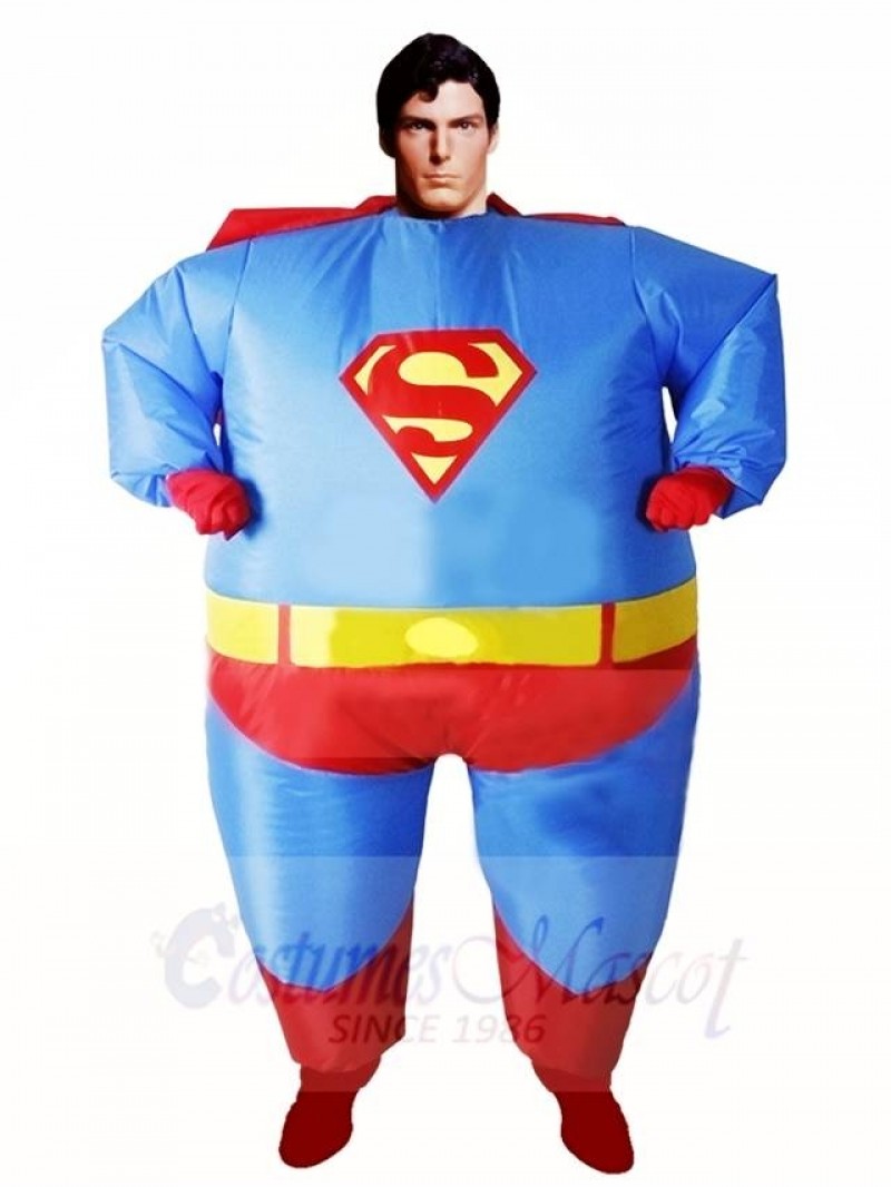 Superman Superhero Cosplay Inflatable Halloween Christmas Costumes for Adults