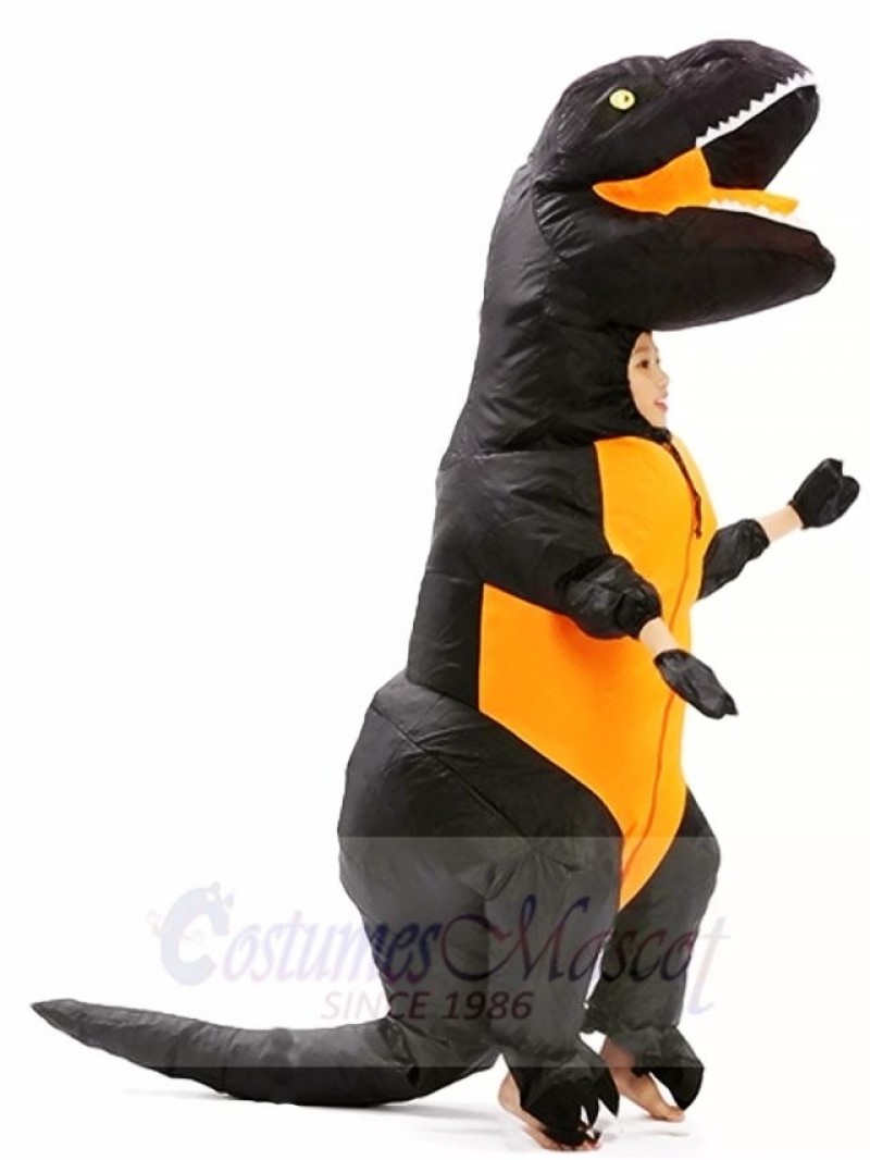 Black T-REX Dinosaur Inflatable Halloween Christmas Costumes for Kids