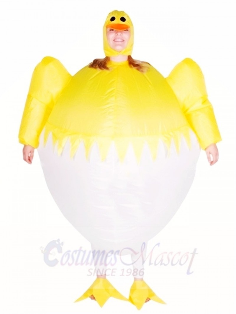 Yellow Chicken Egg Inflatable Halloween Christmas Costumes for Adults
