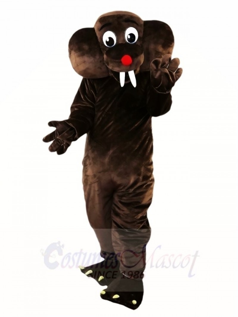 Deep Brown Gopher Mole Mascot Costumes Animal