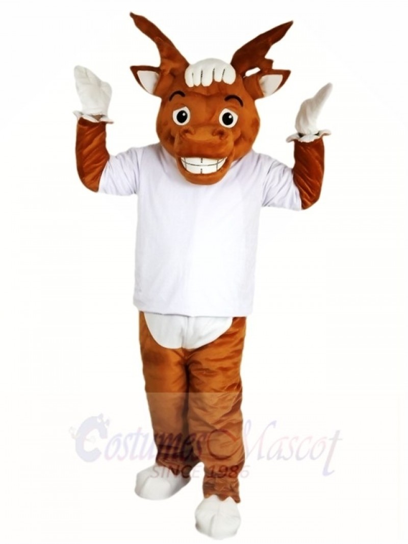 White Shirt Elk Wapiti Moose Mascot Costumes Animal