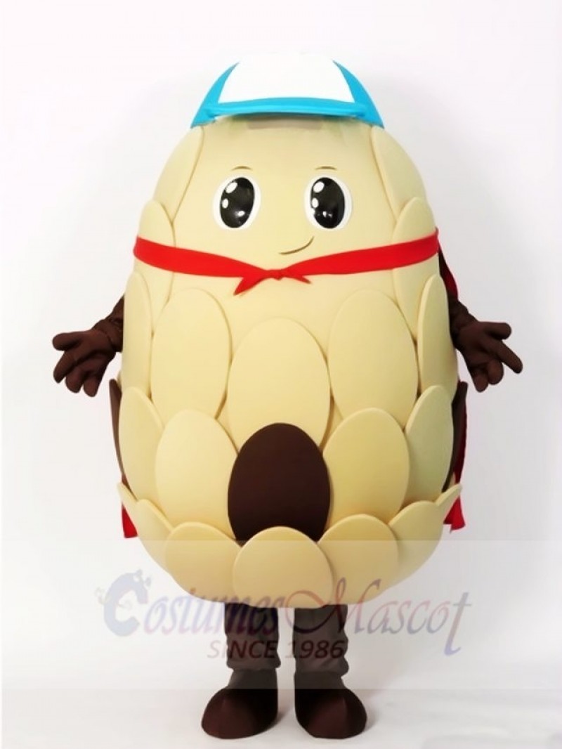 Cone in Red Cloak Mascot Costumes Plant