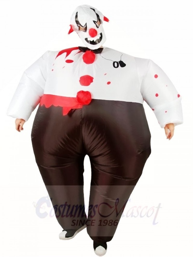 Evil Clown Inflatable Halloween Christmas Holiday Costumes for Adults