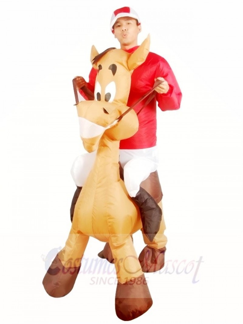 Ride on Horse Blow Up Donkey Inflatable Halloween Xmas Costumes for Adults