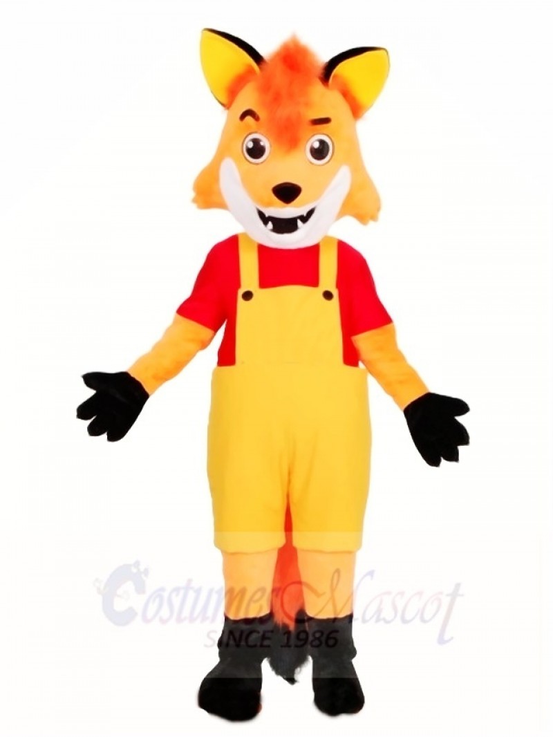 Fox in Overalls Mascot Costumes Animal