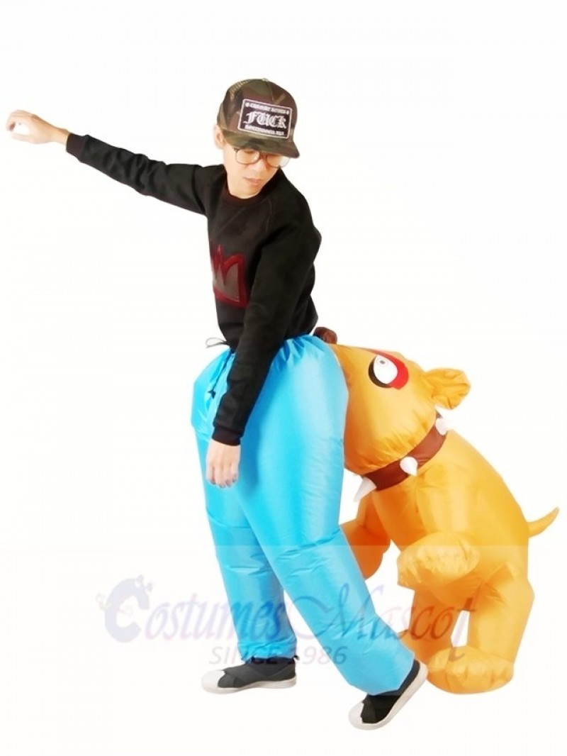 Biting Bulldog Bites Men Inflatable Halloween Xmas Costumes for Adults