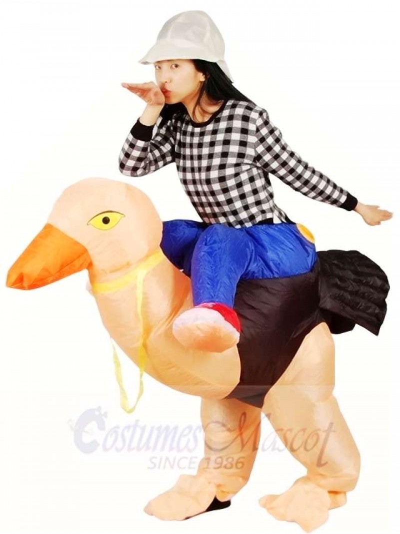 Ride on Ostrich Inflatable Halloween Xmas Costumes for Adults