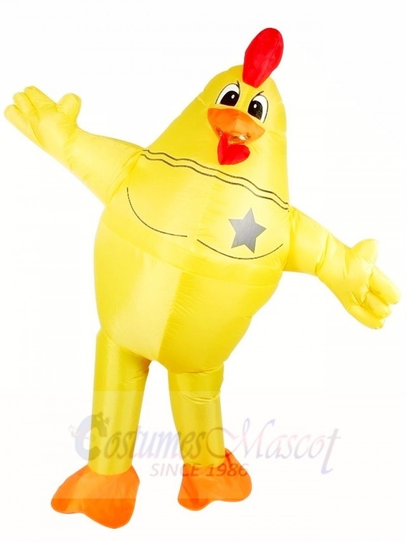 Chicken Cock Rooster Inflatable Halloween Xmas Costumes for Adults